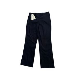 NWT FACONNABLE 100% Cotton Navy Twill Pleated Dress Chino Pants Sz 8‎